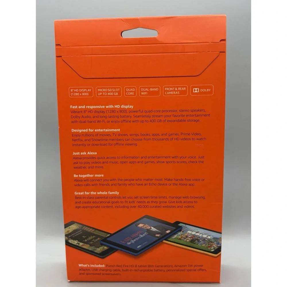 Amazon Fire HD 8 (8th Gen) 32GB Wi-Fi - Red - Sealed